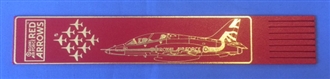 RED ARROWS LEATHER BOOKMARK