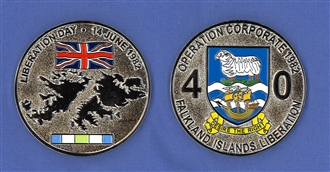 FALKLANDS 40 YEARS LIBERATION COIN