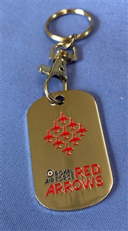 RED ARROWS DIAMOND 9 DOG TAG WITH KEYRING