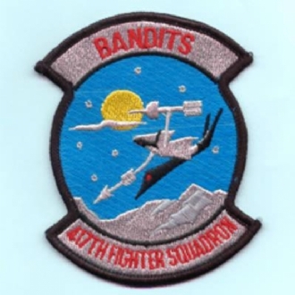 417 FS BANDITS F-117 EMBROIDERED BADGE