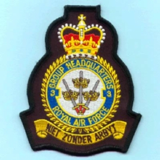 3 GROUP HQ CREST EMBROIDERED BADGE