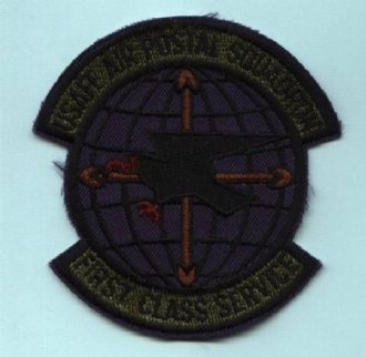 USAFE AIR POSTAL SQN EMBROIDERED BADGE