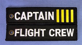 CAPTAIN EMBROIDERED KEYRING