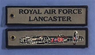 RAF LANCASTER EMBROIDERED KEYRING
