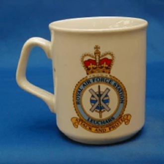 RAF LEUCHARS WHITE COFFEE MUG