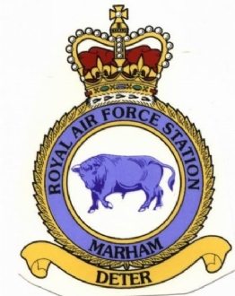 RAF MARHAM CREST WHITE COFFEE MUG