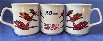 RED ARROWS 60TH AIRCRAFT FAN MUG