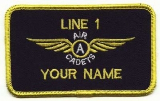 AIR CADETS GLIDING SCHOLARSHIP ADVANCED WING 2 LINE NAME BADGE 
