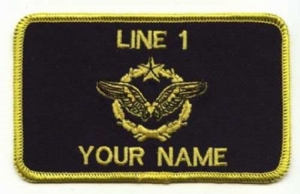 FRENCH AIRFORCE PILOT NAME BADGE