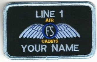 AIR CADETS FLYING SCHOLARSHIP WING NAME BADGE