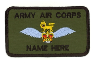 ARMY AIR CORPS / AAC PILOT NAME BADGE 2 LINES