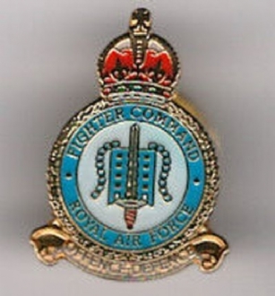 FIGHTER COMMAND CREST PIN BADGE