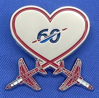 RED ARROWS HEART 60TH PIN