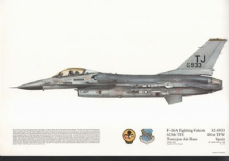 194 F16A FIGHTING FALCON SQN PRINT