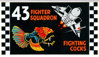 43 SQN WITH F3 & FIGHTING COCK STICKER