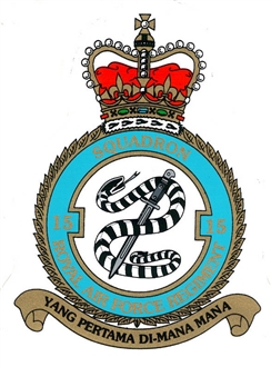 15 SQN RAF REGIMENT CREST STICKER