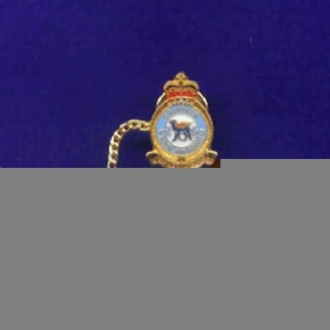 45 SQN OFFICIAL CREST TIE PIN WITH CHAIN