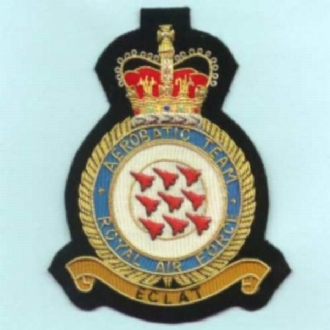 RED ARROWS ECLAT CREST GOLD WIRE BADGE
