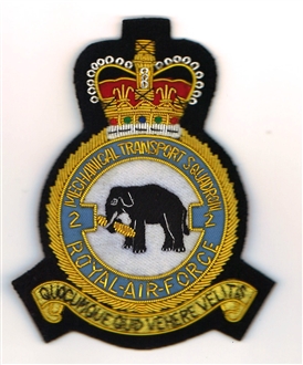 2 MECHANISED TRANSPORT SQN GOLD WIRE BADGE
