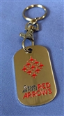 RED ARROWS DIAMOND 9 DOG TAG WITH KEYRING