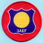 3 AEF ROUND EMBROIDERED BADGE
