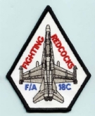 VFA-22 FIGHTING REDCOCKS EMB BADGE