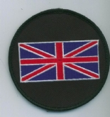 UNION JACK ON ROUND BG (VELCRO)