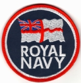 ROYAL NAVY ROUND 90mm VELCRO