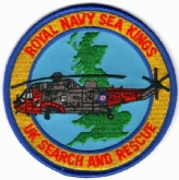 RN SEA KINGS - UK SAR EMBROIDERED BADGE