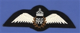 RAF PILOT WINGS (ON FELT) KINGS CROWN