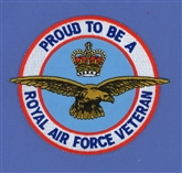 PROUD TO BE AN RAF VETERAN BADGE