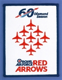 RED ARROWS 60 SEASON RECTANGLE BADGE
