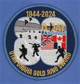 D-DAY 80TH ANNIVERSARY ROUND BADGE