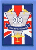 VE DAY 80TH ANNIVERSARY BADGE