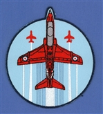 RED ARROWS ROUND CUTOUT BADGE