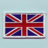 UNION JACK (WHITE BORDER) 65X40mm
