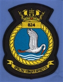824 SQN NAS  CREST EMBROIDERED BADGE