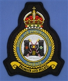 RAF ODIHAM CREST EMB BADGE - TUDOR CROWN