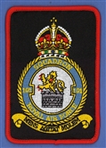 101 SQN CREST (RECTANGLE) EMB BADGE - TUDOR CROWN