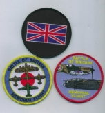 BBMF SET OF 3 BADGES