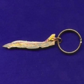 F-14 TOMCAT SIDE VIEW ENAMEL KEYRING