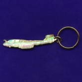 EA-6 PROWLER SIDE VIEW ENAMEL KEYRING