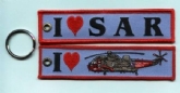1 LOVE SAR - RN EMBROIDERED KEYRING