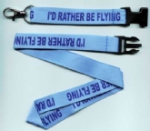 I'D RATHER BE FLYING LANYARD