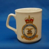 RAF SUPPORT COMMAND CREST WHITE COFFEE MUG