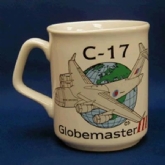 C-17 GLOBEMASTER III WHITE COFFEE MUG