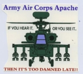 APACHE - THEN IT'S TOO LATE WHITE COFFEE MUG