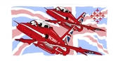 RED ARROWS FLAG MUG
