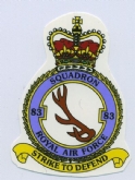 83 SQN CREST WHITE COFFEE MUG
