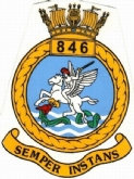 846 NAS CREST WHITE COFFEE MUG